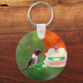 Porte-clés Un colibri à gorge rubis (Recto)