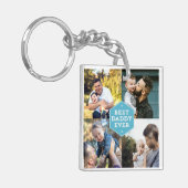 Porte-clés Un Collage photo moderne de Best Daddy Ever 4 (Devant gauche)