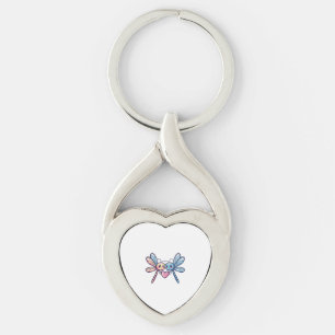 Porte-clés Un couple de libellules amoureux de l'animal Saint