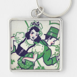Porte-clés Un couple irlandais vieillot
