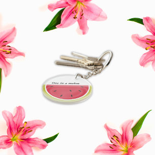 Porte-clés Un Dans Une Tranchée De Pâturage De Melon