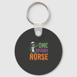 Porte-clés Un design d'Halloween d'infirmière effrayante (2)_
