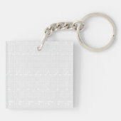 Porte-clés Un design moderne avec une combinaison de w (Dos)
