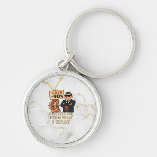 Porte-clés Un dessin humoristique