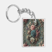 Porte-clés Un Dirge Dérangé - Design Floral Gothique (Devant gauche)