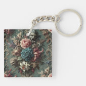 Porte-clés Un Dirge Dérangé - Design Floral Gothique (Dos)