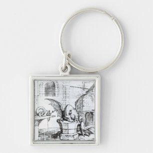 Porte-clés Un dragon dans un atelier