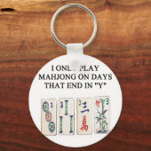 Porte-clés un drôle de mahjong (Recto)