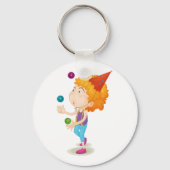 Porte-clés Un Enfant De La Fête Jongle Des Boules Colorées (Recto)
