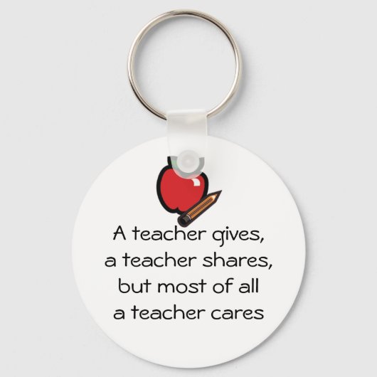Porte-clés Un enseignant s'en soucie (Recto)