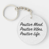 Porte-clés Un esprit positif. Vibes Positives. Vie Positive. (Devant)