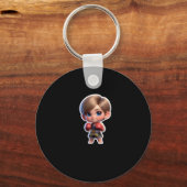 Porte-clés Un Garçon Dans Sticker Sport Boxe Thaïlandais (Recto)