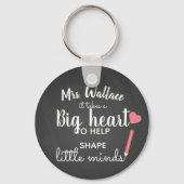 Porte-clés un grand coeur à enseigner aux petits esprits la m (Verso)