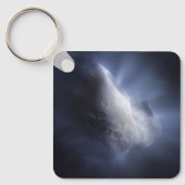 Porte-clés Un Gros Plan Illustratif Du Temple De La Comète. (Recto)