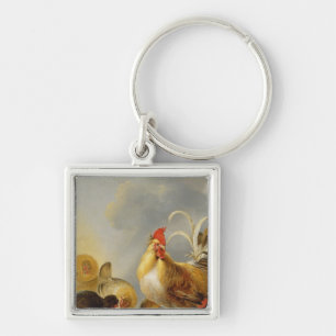 Porte-clés Un groupe de volaille de basse cour, 1643