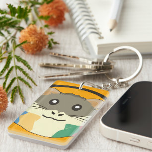 Porte-clés Un hamster ludique et drôle