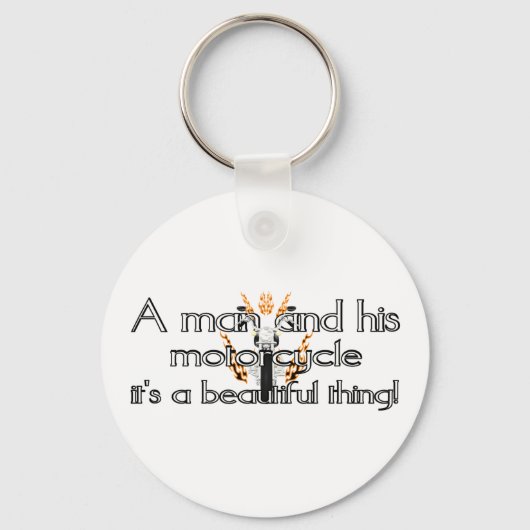 Porte-clés Un homme et sa moto (Recto)