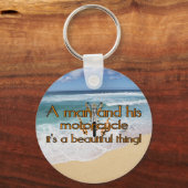 Porte-clés Un homme et sa moto (Recto)