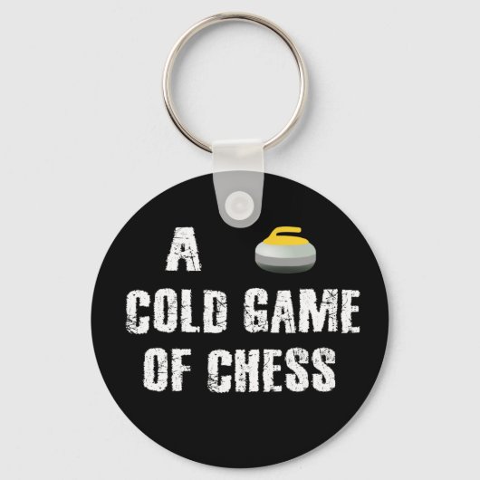 Porte-clés Un jeu d'échec Porte - clé de curling (Recto)