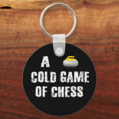 Porte-clés Un jeu d'échec Porte - clé de curling (Recto)