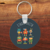 Porte-clés Un joli robot design pour enfants (Recto)