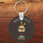 Porte-clés Un joli robot design pour enfants (Recto)