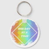 Porte-clés Un Jour À La Fois - NA, Narcotiques Anonymes (Recto)