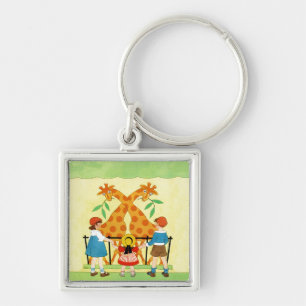 Porte-clés Un jour au zoo