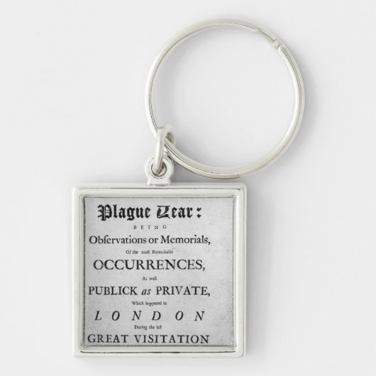 Porte-clés Un journal de l'année de peste, 1665 (Devant)