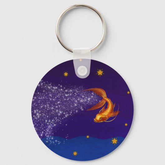 Porte-clés Un Koi parmi les étoiles - porte - clé (Recto)