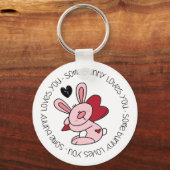 Porte-clés Un Lapin T'Aime (Recto)