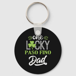Porte-clés Un Lucky Paso Fino Cheval Papa Irlandais Horseback