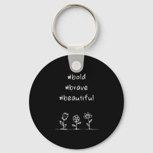 Porte-clés Un message positif, audacieux, courageux, beau