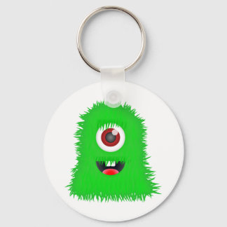 Porte-clés Un monstre vert aux yeux