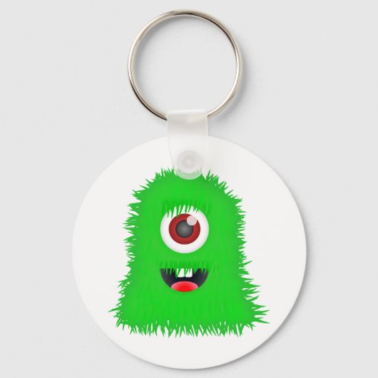 Porte-clés Un monstre vert aux yeux (Recto)