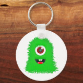 Porte-clés Un monstre vert aux yeux (Recto)