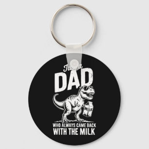 Porte-clés Un papa qui est revenu avec le dinosaure de lait P