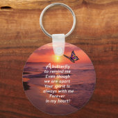 Porte-clés Un papillon pour me rappeler (Recto)