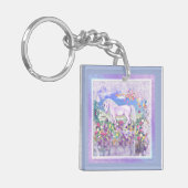 Porte-clés Un paradis mauve et des flocons de neige (Devant gauche)