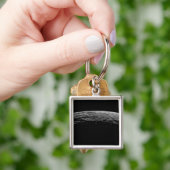 Porte-clés Un paysage irréel de la lune de Saturne (main)