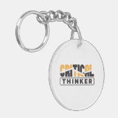 Porte-clés Un penseur critique pense pour vous-même (Devant gauche)