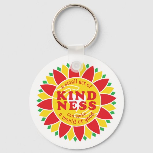 Porte-clés Un petit geste de gentillesse peut faire un monde  (Recto)