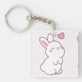 Porte-clés Un petit lapin fait de sentiments (Devant)
