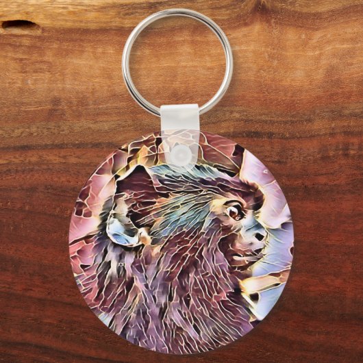 PORTE-CLÉS UN PEU DE SINGE (Recto)