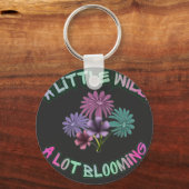 Porte-clés Un peu sauvage, beaucoup de floraison esthétique f (Recto)