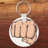 Porte-clés un poing sur vous (Recto)