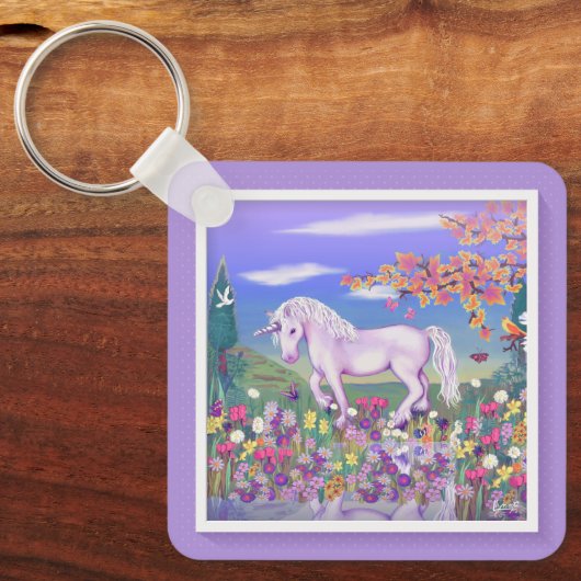 Porte-clés Un Porte - clé de paradis pourpre (Recto)