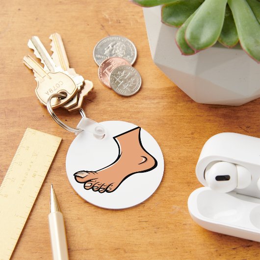 Porte-clés Un Porte - clé de pied