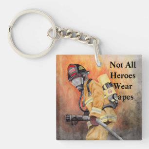 Porte-clés Un Porte - clé de pompier personnalisé, Fireman 