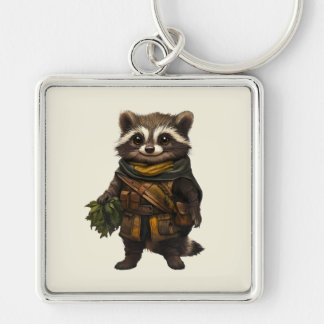 Porte-clés Un Porte - clé racoon rastique